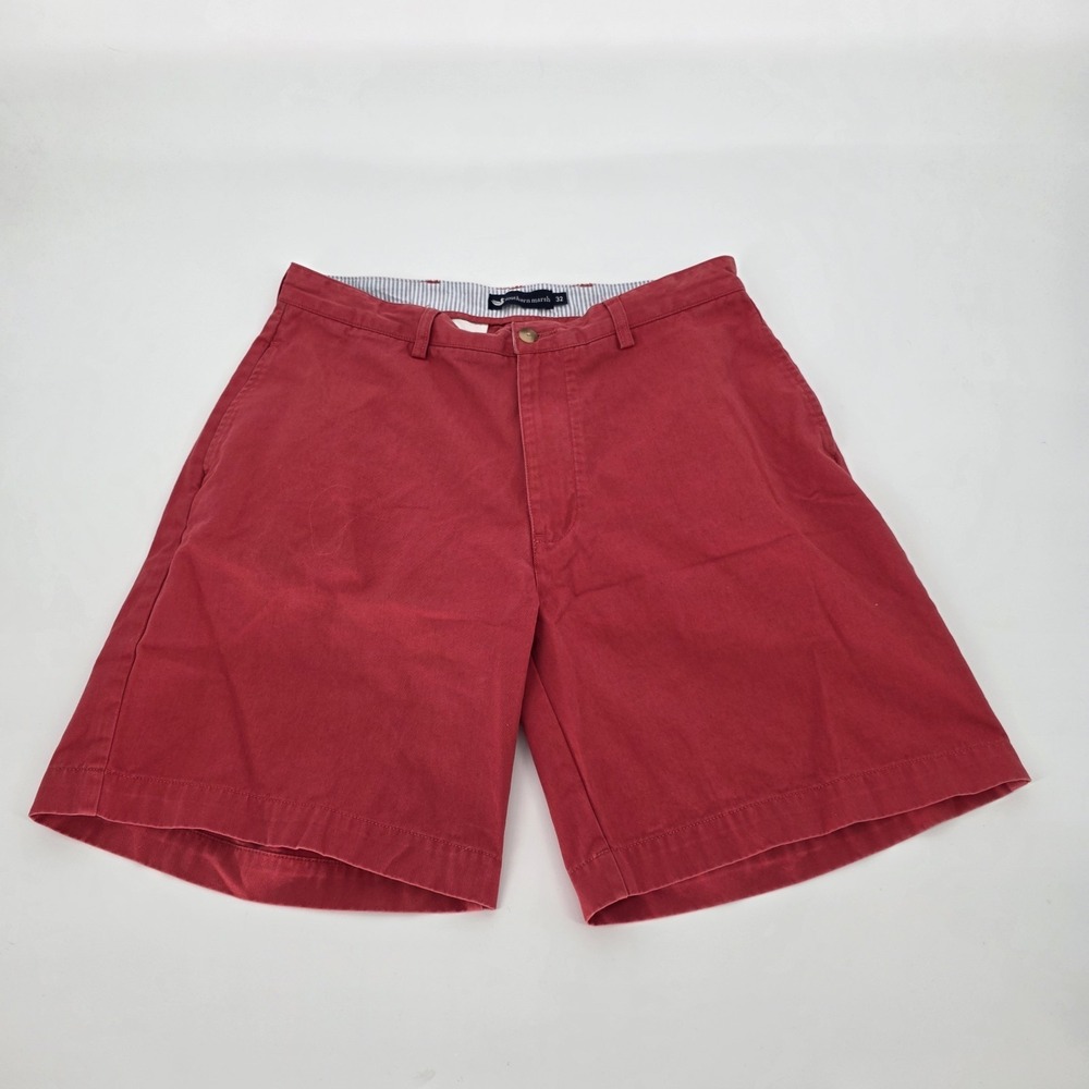 Southern Marsh Shorts Chino Mens 32 Red Fuchsia 8" Inseam Pockets Cotton